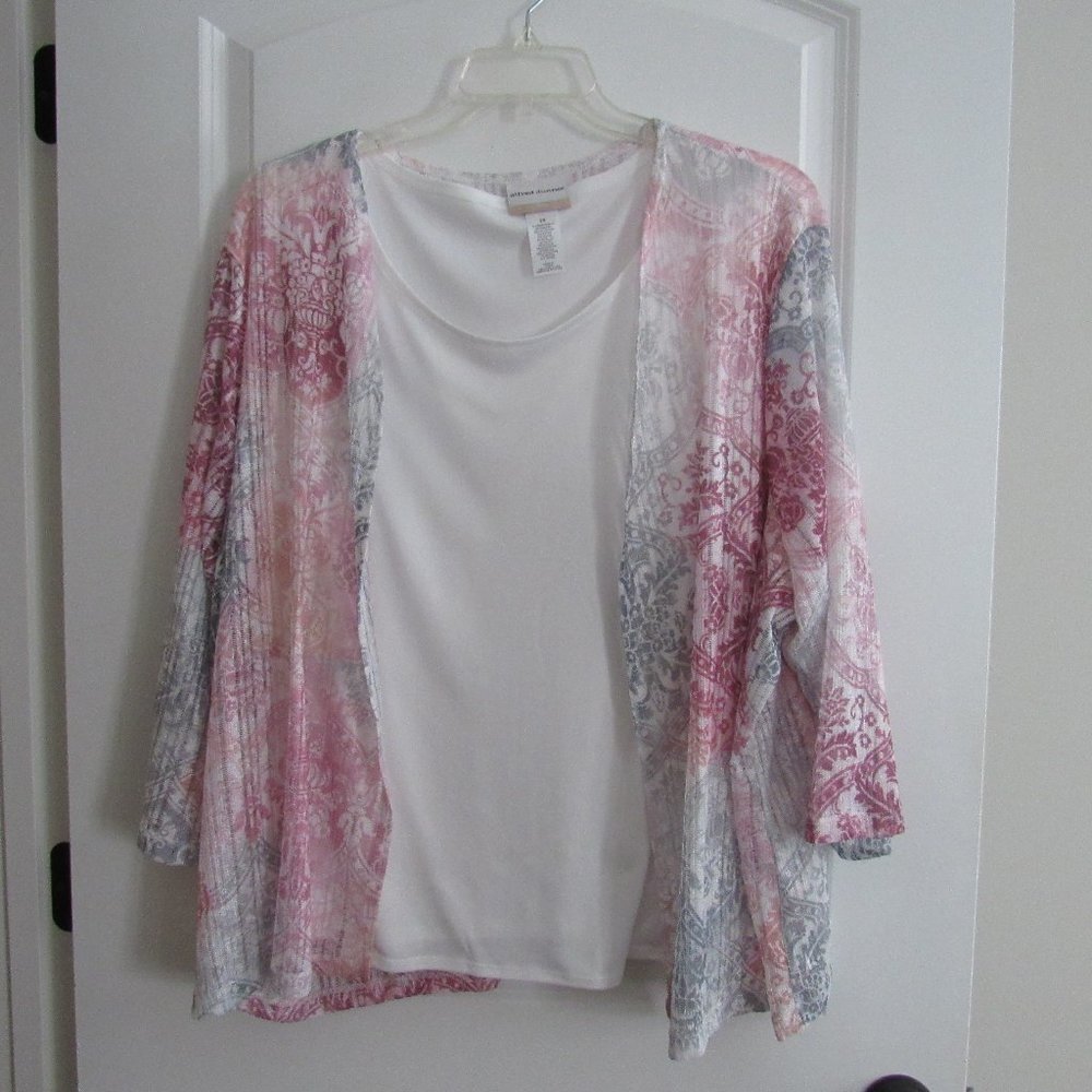 Women's Plus Alfred Dunner Two-For-One Top